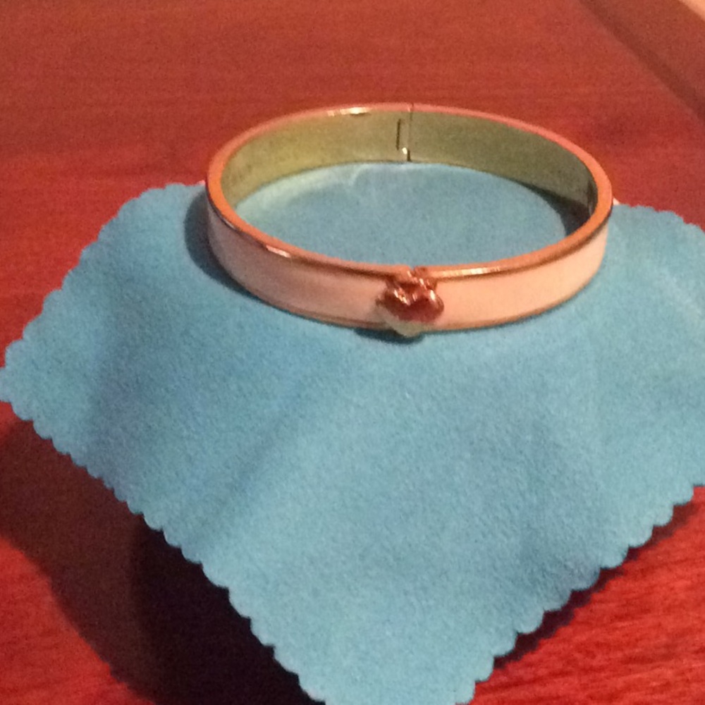 KATE SPADE ❤️ BANGLE white n gold